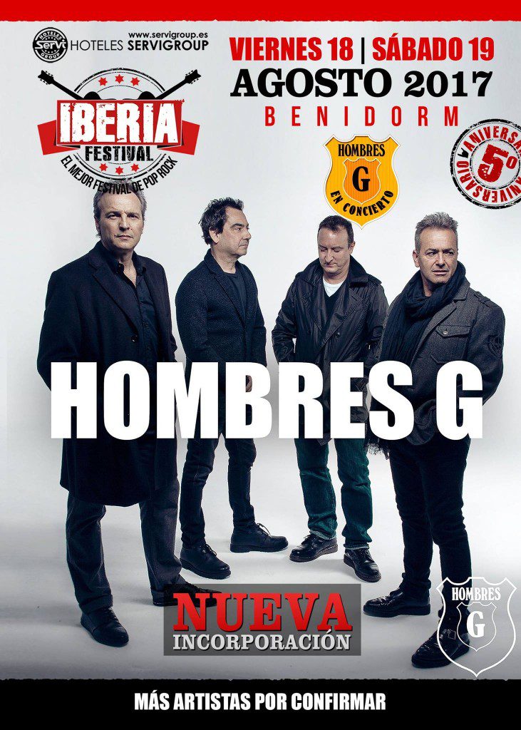Hombres G confirmados Iberia 2017