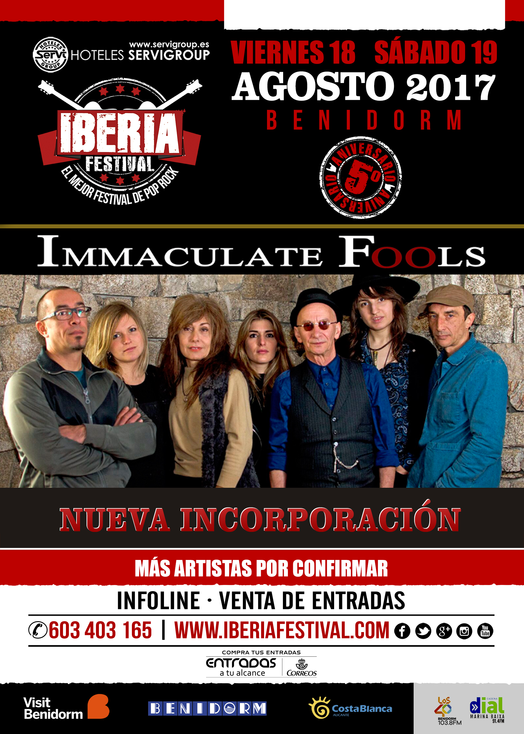 Confirmados Inmaculated Fools en Iberia Festival 2017